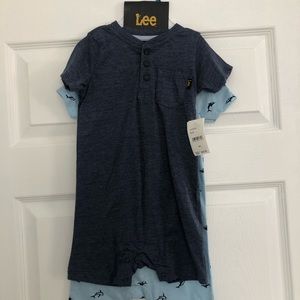NWT Lee Boys set of 2 baby rompers